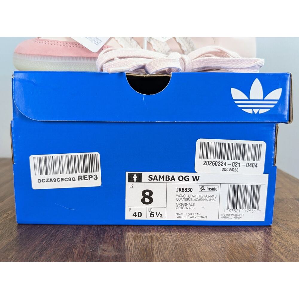 Adidas Samba Ruffle Stripes Pack Wonder Mauve JR8830 - Women's Size 8 New In Box - Picture 16 of 16